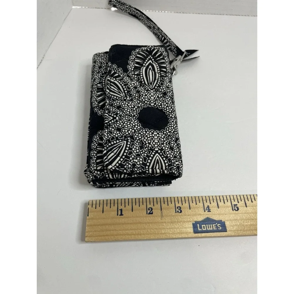 Vera Bradley Women's Teens Wristlet Black & White Wallet ID holder Purse